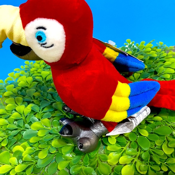 DISNEY STORE VTG 2000 102 DALMATIANS WADDLEWORTH MACAW PARROT w/SOUND BEAN BAG - Picture 6 of 10